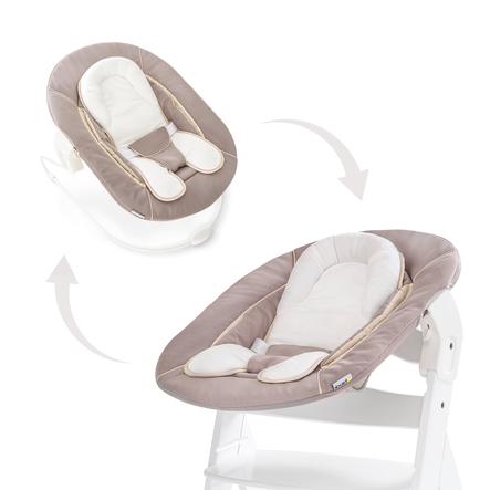 Hauck Transat Balancelle Bebe Pour Chaise Haute Evolutive Alpha 2en1 Stretch Beige Roseoubleu Fr