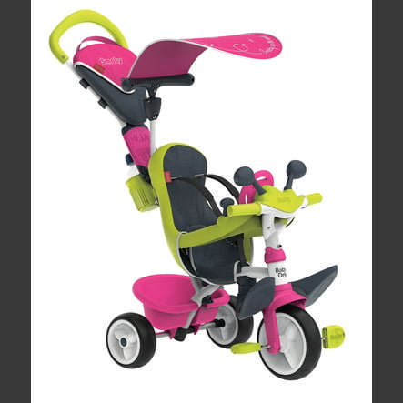 Smoby Tricycle Evolutif Enfant Driver Confort Rose Roseoubleu Fr