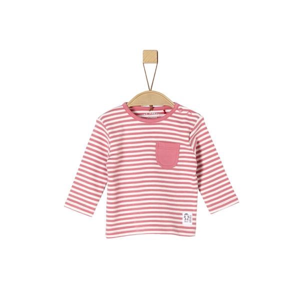 s.Oliver Camisa de manga larga rosa Rayas