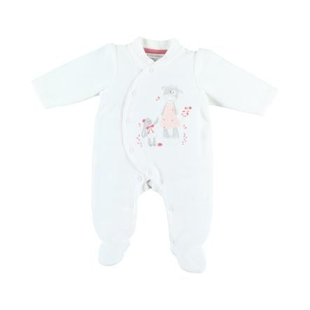 Noukie S Combinaison Pyjama Bebe Jersey Paco White Roseoubleu Fr