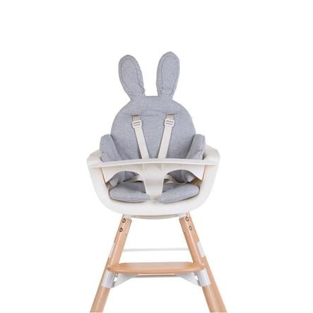 CHILDHOME Coussin d'assise chaise haute universel lapin gris