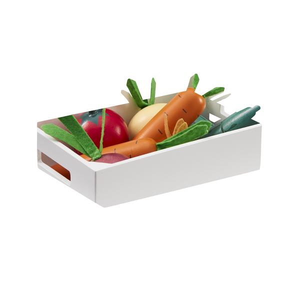 Děti koncept smíšené zeleniny box