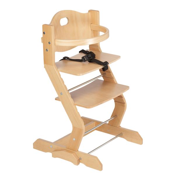 tiSsi® Jídelní židlička s bezpečnostním madlem nature 
