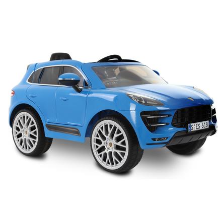 Rollplay Voiture Electrique Enfant Porsche Macan Turbo 12v Bleu Roseoubleu Fr