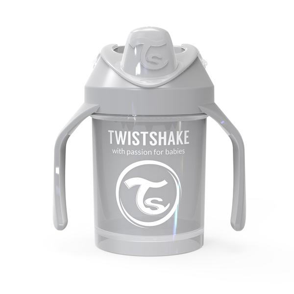 Twistshake Bicchiere Mini Cup 230ml grigio pastello