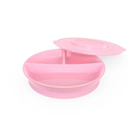 Twistshake Assiette Enfant Compartiments 6 M Pastel Rose Roseoubleu Fr