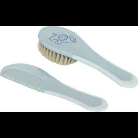 Bebe Jou Peigne Et Brosse Enfant Ollie Gris Roseoubleu Fr