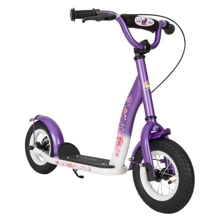 bikestar® Trottinette enfant 2 roues premium 10 pouces violet blanc diamant