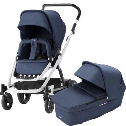 Britax Kombikinderwagen Go Next 2 Navy Melange Gestellfarbe White