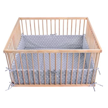 Lulando Matelas De Parc Bebe Etoiles Gris 75x100 Cm Roseoubleu Fr