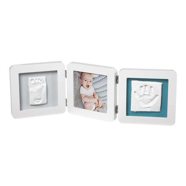 Baby Art Kit Cadre photo et empreinte - My Baby Touch Double Print Frame White essentials 