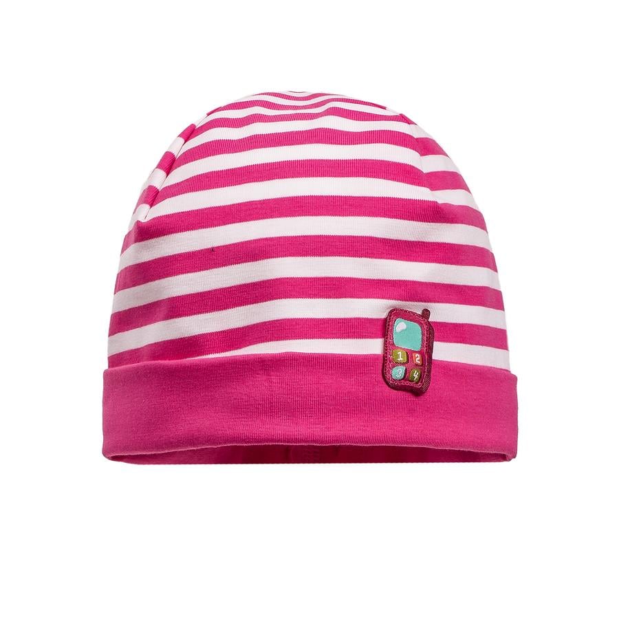 maximo Girl s Kapturek mini cap różowobiały - biały