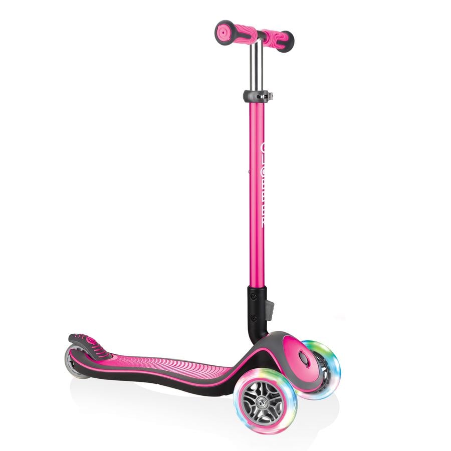 GLOBBER Scooter Elite Deluxe Lights mit Leuchtrollen, pink - babymarkt.de