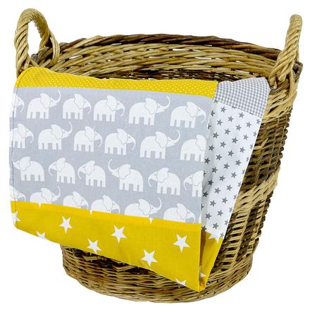 Ullenboom Couverture Bebe Elephant Jaune 70x100 Cm Roseoubleu Fr