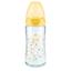 NUK Trinkflasche First Choice⁺ ab der Geburt 240 ml gelb Blumen
