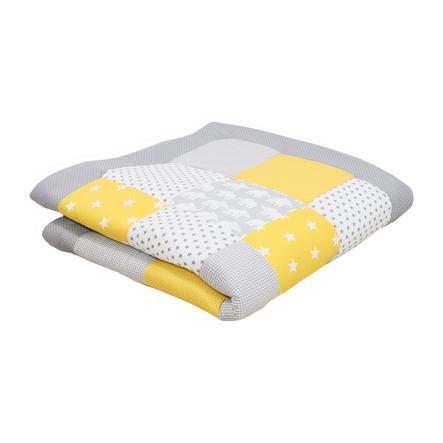 Ullenboom Couverture D Eveil Matelas De Parc Elephant Jaune 1x1 Cm Roseoubleu Fr