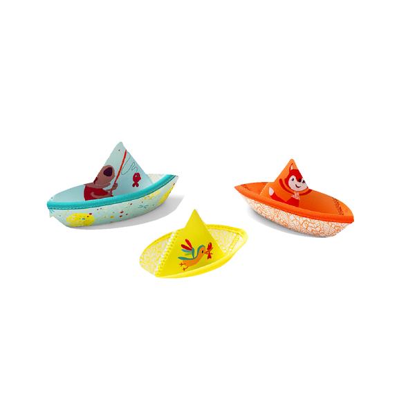 Lilliputiens 3 små båter - badegøy