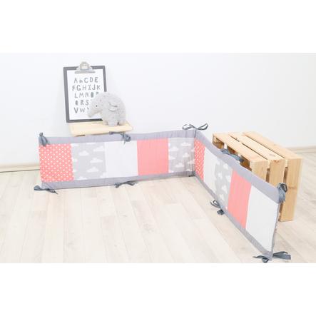 Ullenboom Matelas De Parc Bebe 100x100 Cm Nuages Corail 0 Cm Roseoubleu Fr