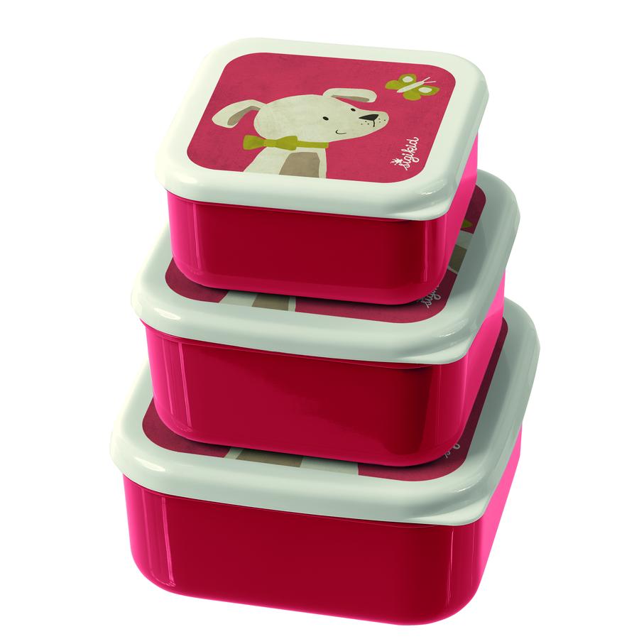 sigikid® Snackboxen Set van 3 Hond
