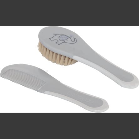 Bebe Jou Peigne Et Brosse Enfant Ollie Gris Roseoubleu Fr