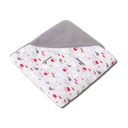 Hobea Couverture Bebe Enveloppante Hiver Animaux Marins Gris Roseoubleu Fr