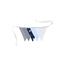 Ullenboom Vlaggenslinger stof 190 cm (5 vlaggetjes) blauw lichtblauw grijs
 