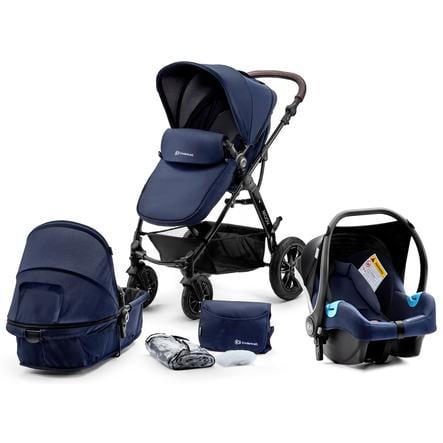 poussette trio bleu marine