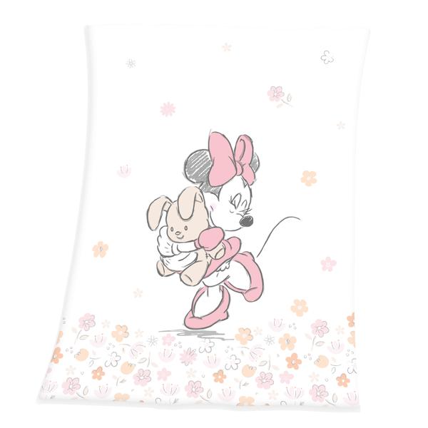 HERDING Miękki Peach koc Minnie Mouse 75x100 cm