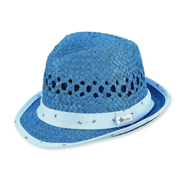 Sterntaler Boys Słomkowy kapelusz dżinsy niebieski 