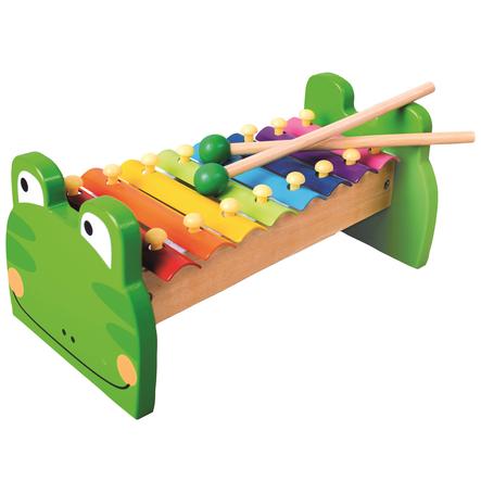 Bino Xylophone Enfant Grenouille Bois Metal Roseoubleu Fr