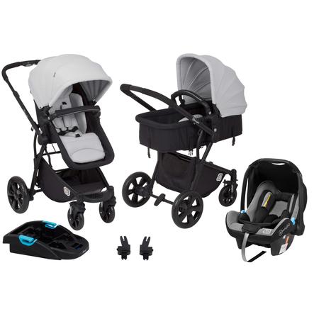 Babygo Poussette Trio Combinee Summer Grey Base Pour Cosi Roseoubleu Fr