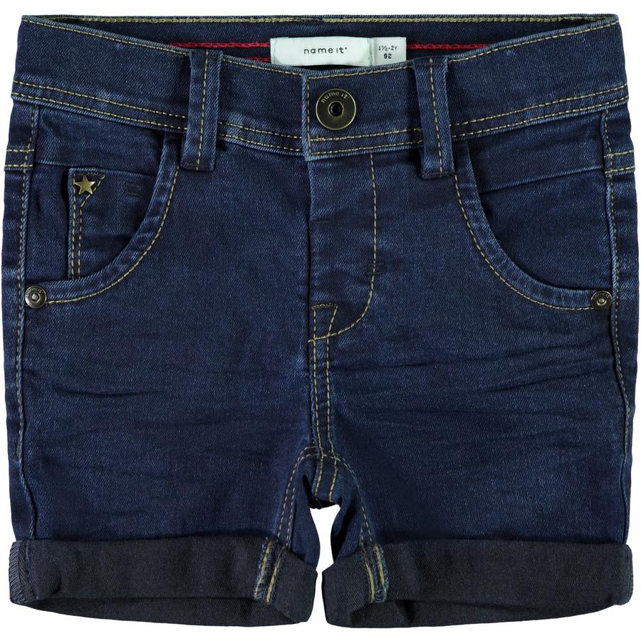 name it Boys Jeans Shorts ciemno-błękitny denim. 