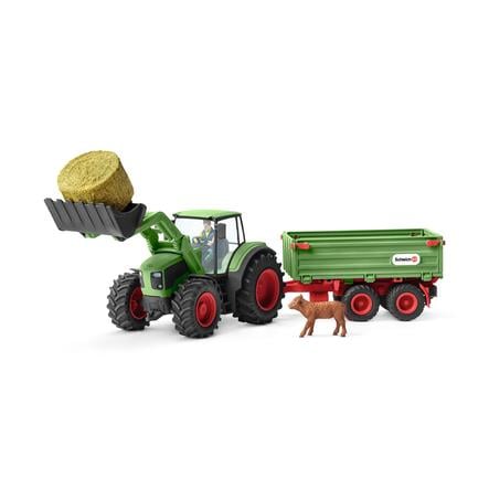 Schleich Farm World 42379 Traktor mit Anhänger 