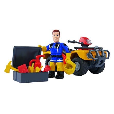 Simba Feuerwehrmann Sam Mercury-Schnee-Quad mit Figur Schneekanone Feuerwehr 