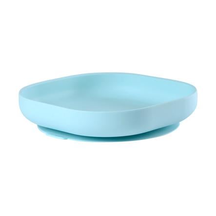 Beaba Assiette Enfant Ventouse Silicone Bleu Clair 6 M Roseoubleu Fr