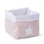 CHILDHOME opbevaringsboks soft rosa, hvid 32 x 32 x 29 cm