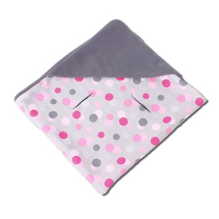 Hobea Couverture Bebe Enveloppante Ete Pois Gris Roseoubleu Fr