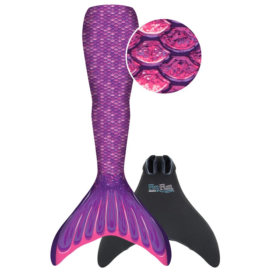 XTREM Toys and Sports FIN FUN Zeemeermin Mermaidens Original maat Youth S/M purple