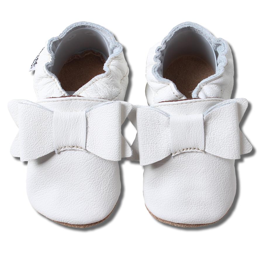 HOBEA-Alemania Zapatos de Bautizo con lazo blanco 