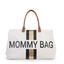 CHILDHOME Mommy Bag Groot Canvas Grey Stripes Black / Gold