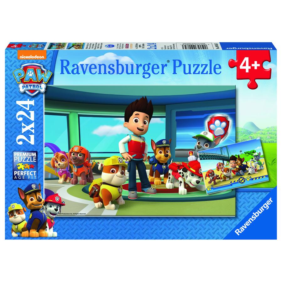 Ravensburger Puzzle 2x 24 piezas - Paw Patrol: útiles sniffers