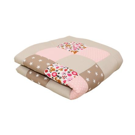 Ullenboom Couverture D Eveil Matelas De Parc Bebe 1x1 Cm Ecureuil Sable Roseoubleu Fr