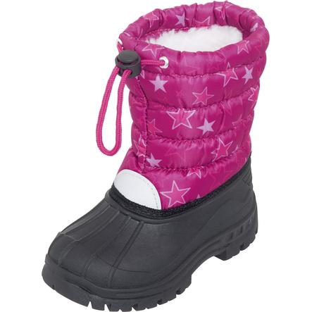  Playshoes  Zimní boty hvězdy růžové