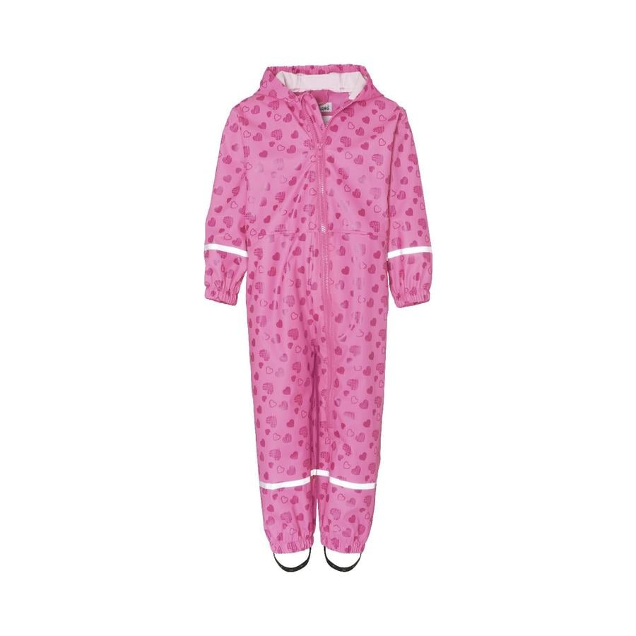 Playshoes  Rain overall hjerter pink