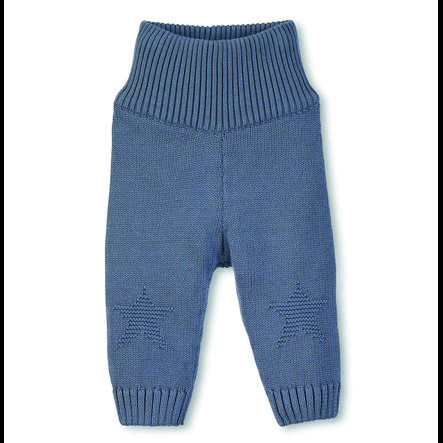 Sterntaler Pantaloni a maglia stelle grigio/blu