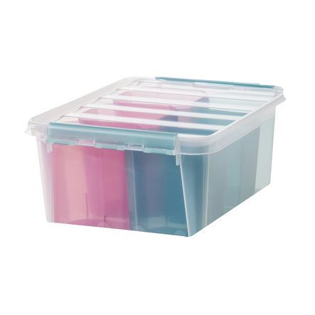 Orthex SmartStore™ Aufbewahrungsbox Colour 15 inkl. Einsatz, rosa/blau