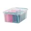 Orthex SmartStore™ Aufbewahrungsbox Colour 15 inkl. Einsatz, rosa/blau