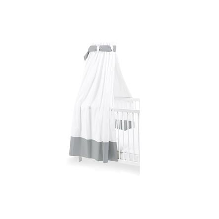 Pinolino Ciel de lit enfant blanc/gris 140x70 cm