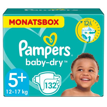 1er Pack Monatsbox 5+ 1 x 132 Stück Baby-Dry Windeln Gr 12-17kg 