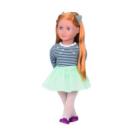 Our Generation - Doll Arlee 46 cm raidallisella päällä ja tutulla
